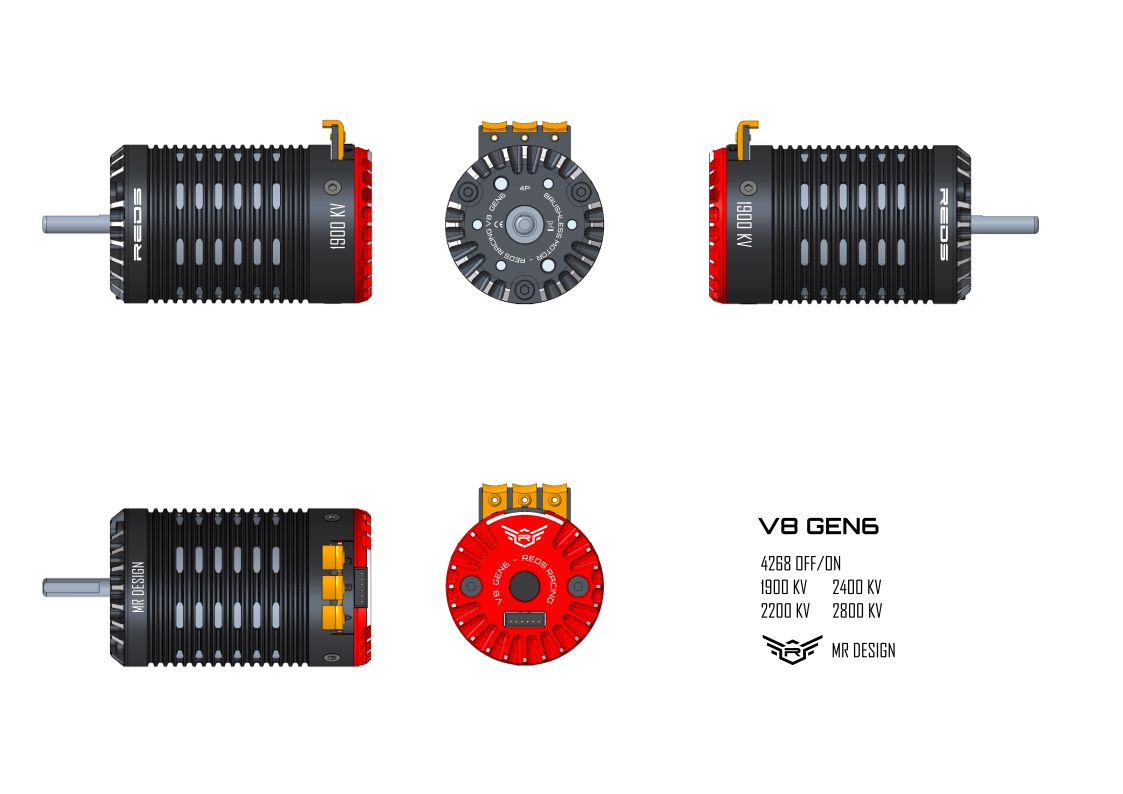 REDS V8 1900KV 4 POLE SENSORED GEN6 - MTEG0019
