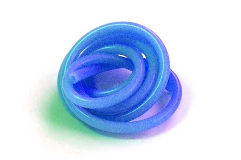 TUBO SILICONE SUPERFLEX BLU 1 mt