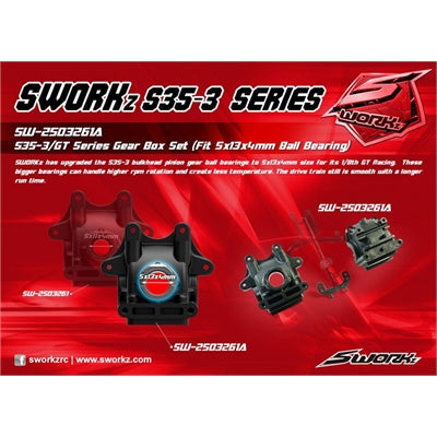 SWORKz S35-3 Cellula differenziale per cuscinetti 5x13x4mm