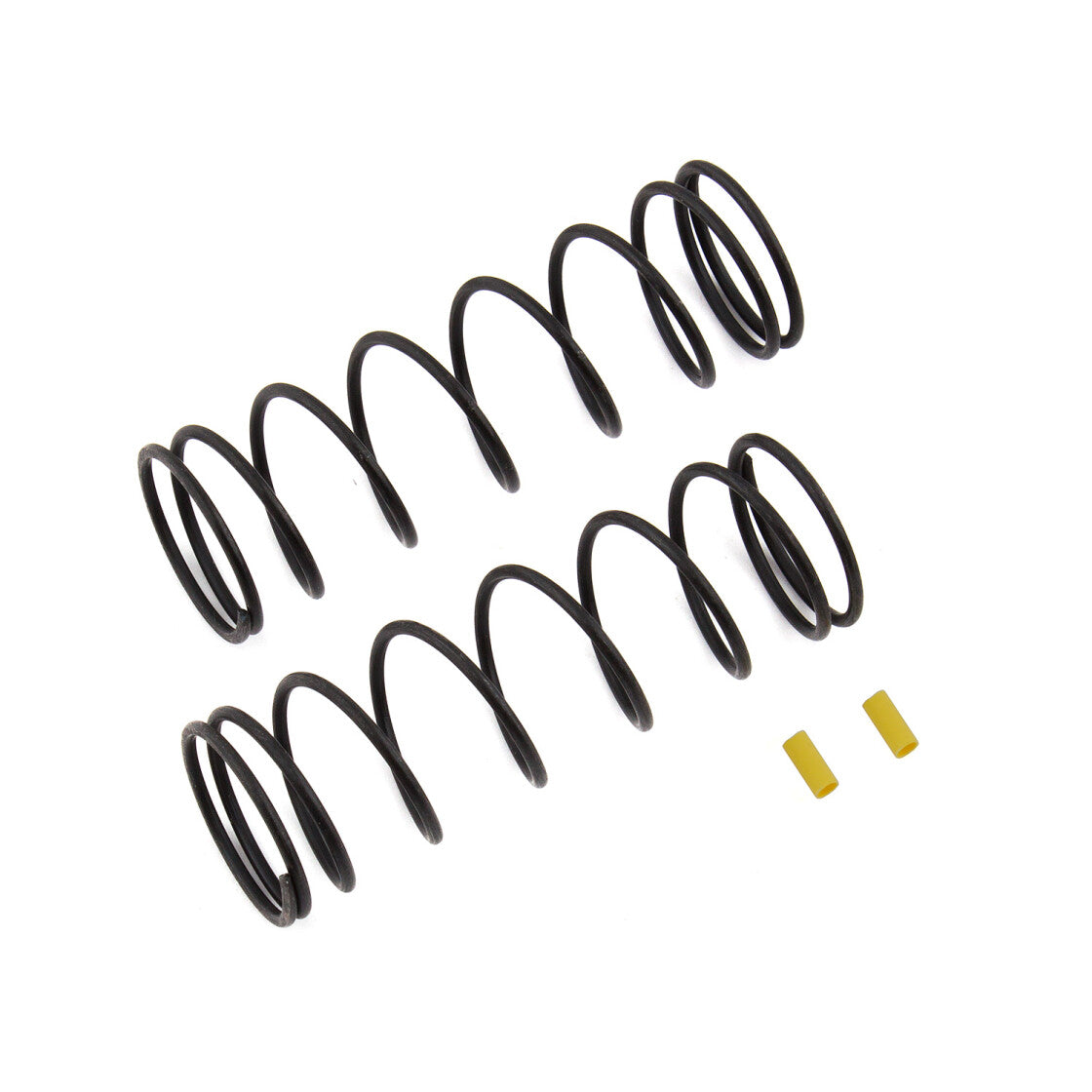Team Associated Front Springs V2, yellow, 5.7 lb/in, L70, 8.5T, 1.6D