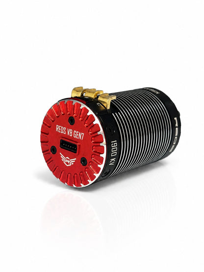 BRUSHLESS MOTOR REDS V8 1900KV 4 POLE SENSORED GEN7 SKU MTEG0023