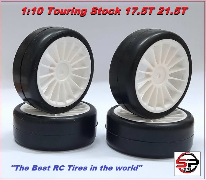 Gomme 1/10 SLICK Touring Stock 17.5T/21.5T - 4 gomme [SPEL030-M]