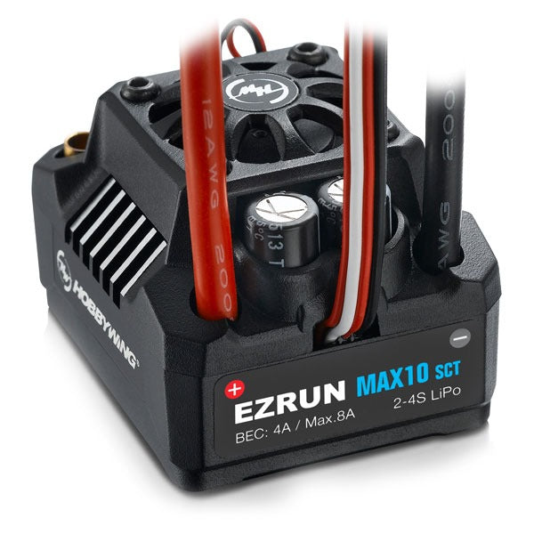 Ezrun MAX10 SCT ESC Sensorless 120 Amp, 2-4s LiPo, BEC 4A