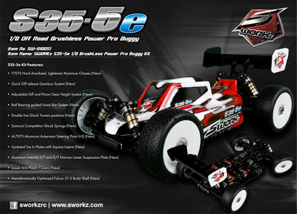 SWORKz S35-5e 1/8 BrushLess Power Pro Buggy Kit SW910051