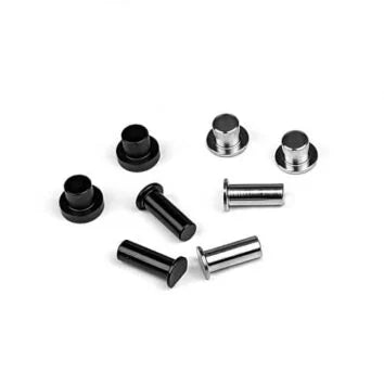 TEKNO RC - Spindle Pin/Sleeve Set (revised, short/long, EB/NB48 2.1)