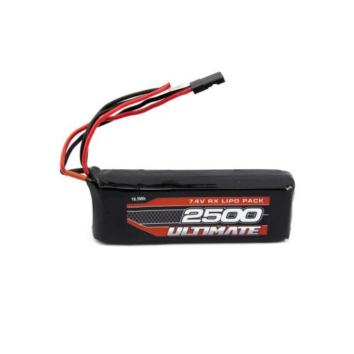 ULTIMATE - BATTERIA 7,4V 2500MAH LIPO PIATTA RX