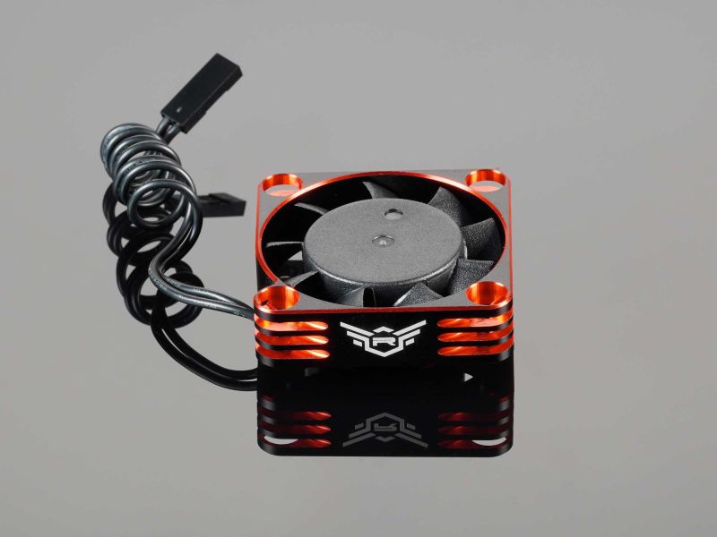 FAN COOLING REDS ESC 40X40X10 mm ALU HIGH SPEED, 180 mm lead, servo connector